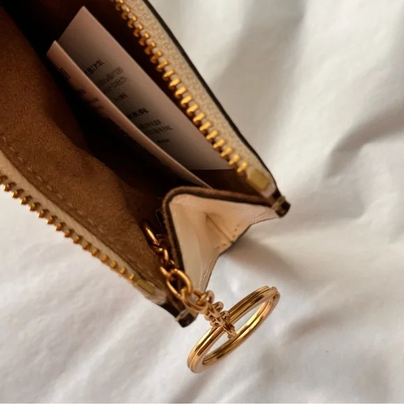 NWT Coach Mini Skinny ID Case in Signature Canvas and Nostalgic Ditsy Print - Picture 6 of 7